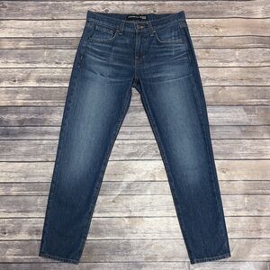 Veronica Beard Denim Dark Apollo Wash Benzi Mid Rise Girlfriend Jeans 24 00